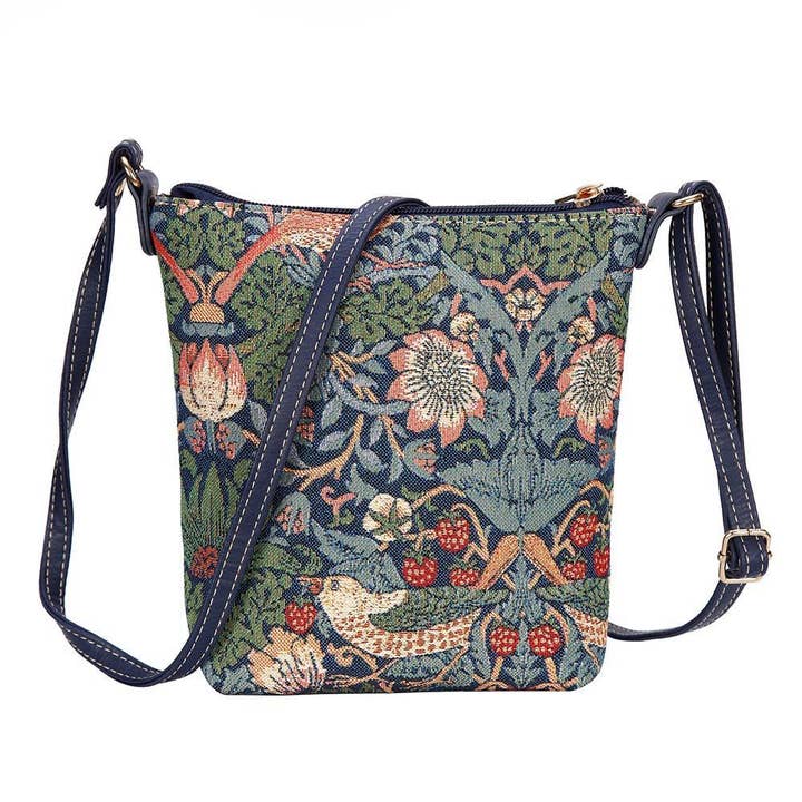 SignareArt - Wholesale Crossbody Bag - Women's - William Morris Strawberry Thief Blue Women's Crossbody Bag