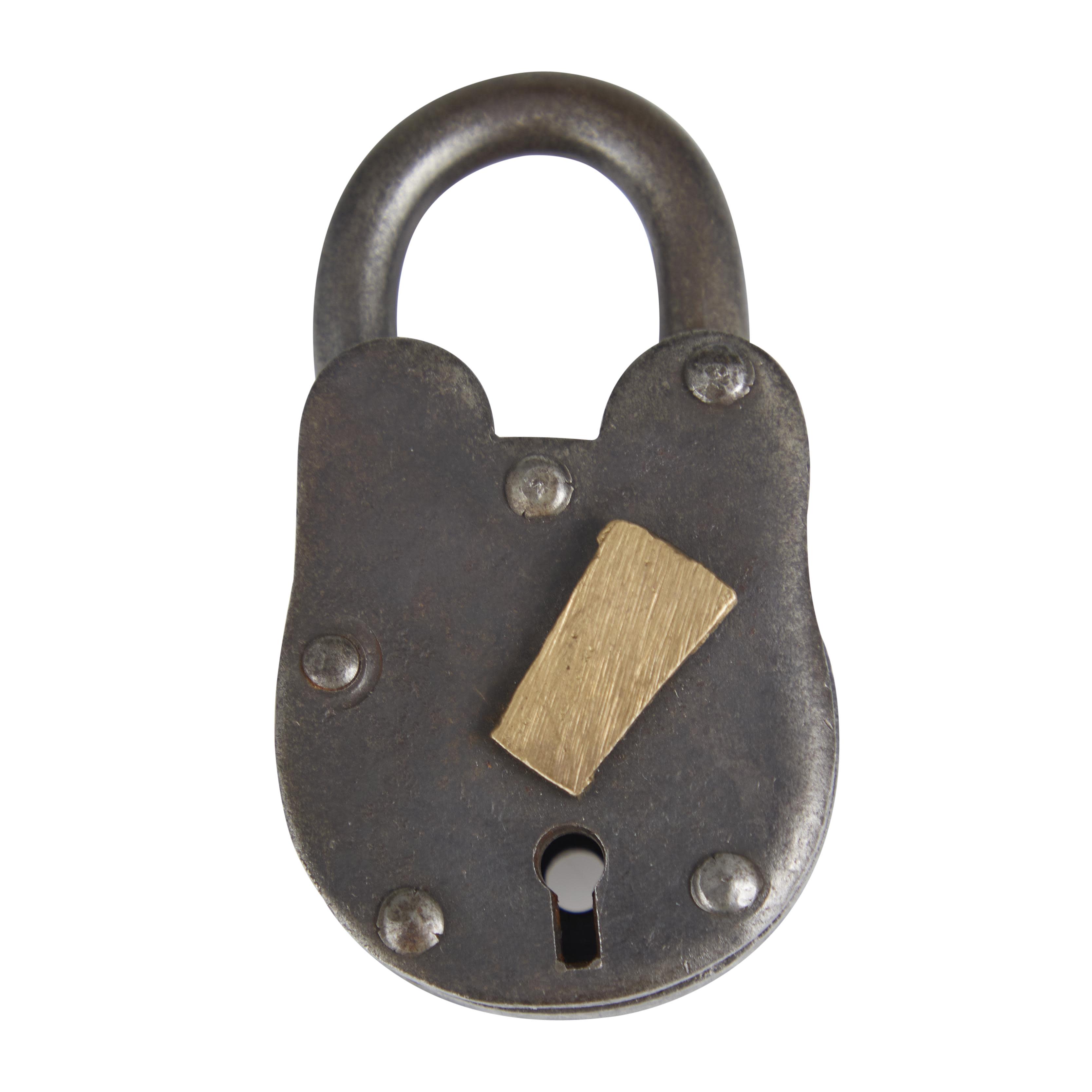 Import Corner – wholesale Decorative tabletop object – A-01103: METAL BRASS LOCK & KEYS 2"W, 3"H7