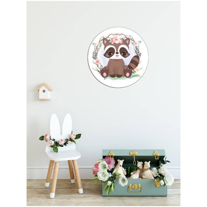 Sfondo Circle - Carino Racoon - 2 per la vendita all'ingrosso da parte di Kids-ware Lifestyle