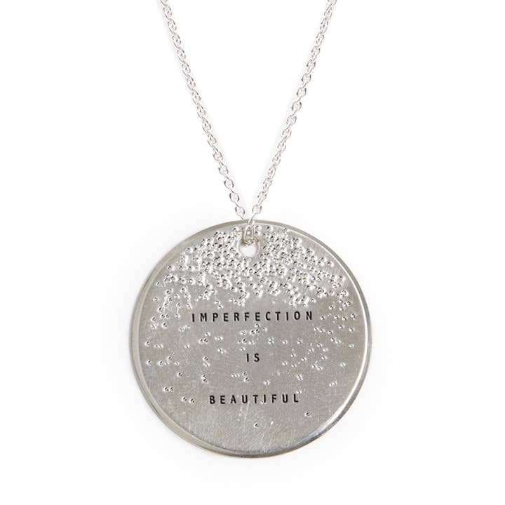 Christina Kober Designs - Wholesale Pendant/Charm Necklace - LARGE COIN NECKLACE | stamped circle pendant