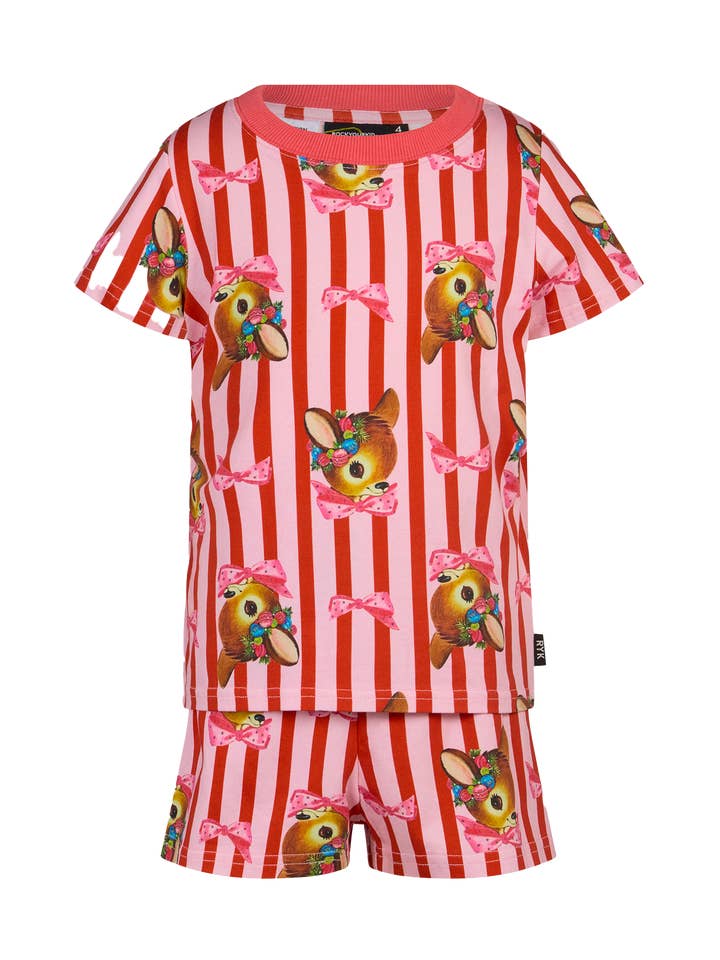 Rood snoep OH DEER RODE SNOEPSTREEP PIPPA PJ SLAAPSET voor groothandel op Faire0