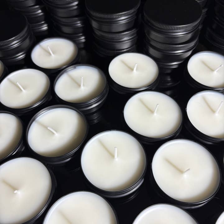 The Cabin Boutique Co - Wholesale Jar/Filled Candle - 1oz Mini Candles - Custom with your design!1