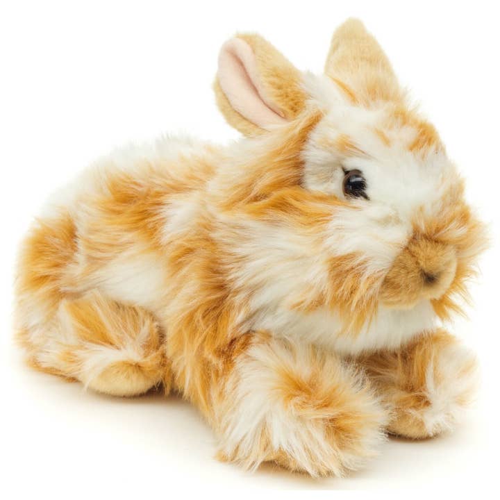 Uni Toys - Venta al por mayor Peluche - Niños y bebés - Conejo cabeza de león, acuéstate. (dorado) - 23 cm - peluche