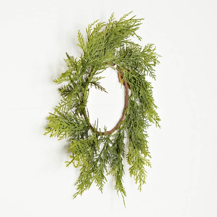 Holiday Depot Inc. - Wholesale Wreath - 510302- 6.5in(18in) Ring-Superior Real Touch Mix Cedar2