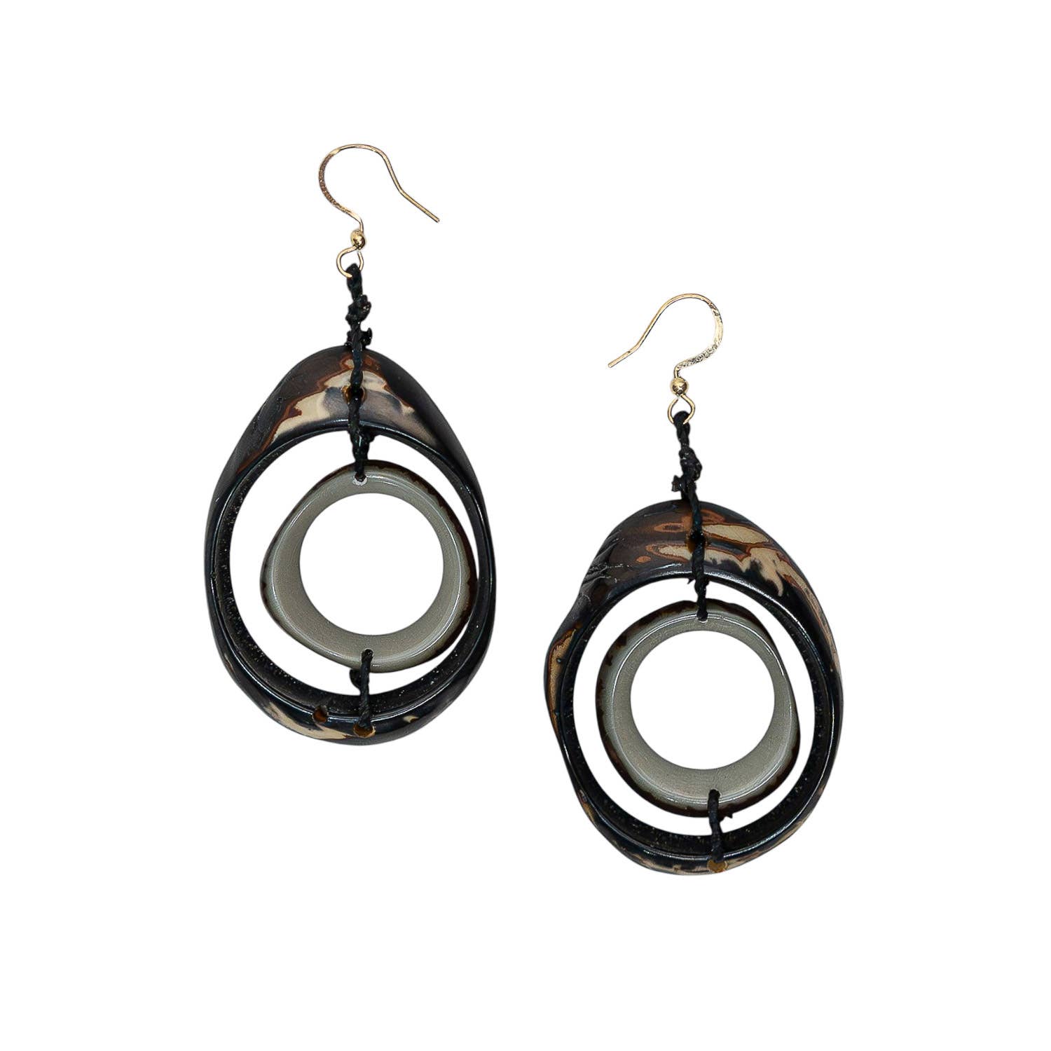 Organic Tagua Jewelry - Wholesale Dangle Earrings - Ara Earrings0