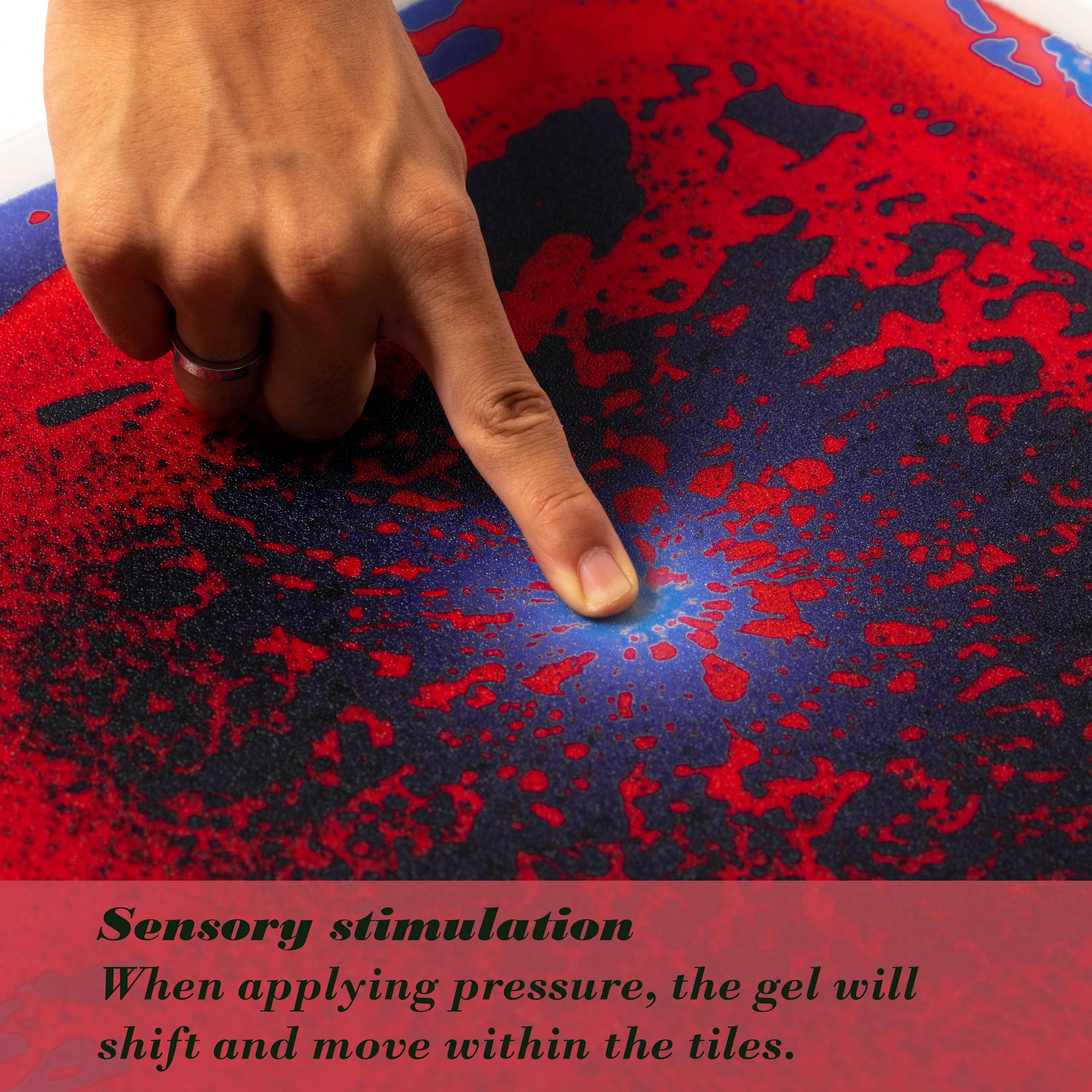 Quickway Imports - Wholesale Toy Set - Kids - Sensory Liquid Gel Floor Square Tiles, Kids Floor Mat, 4PacK5