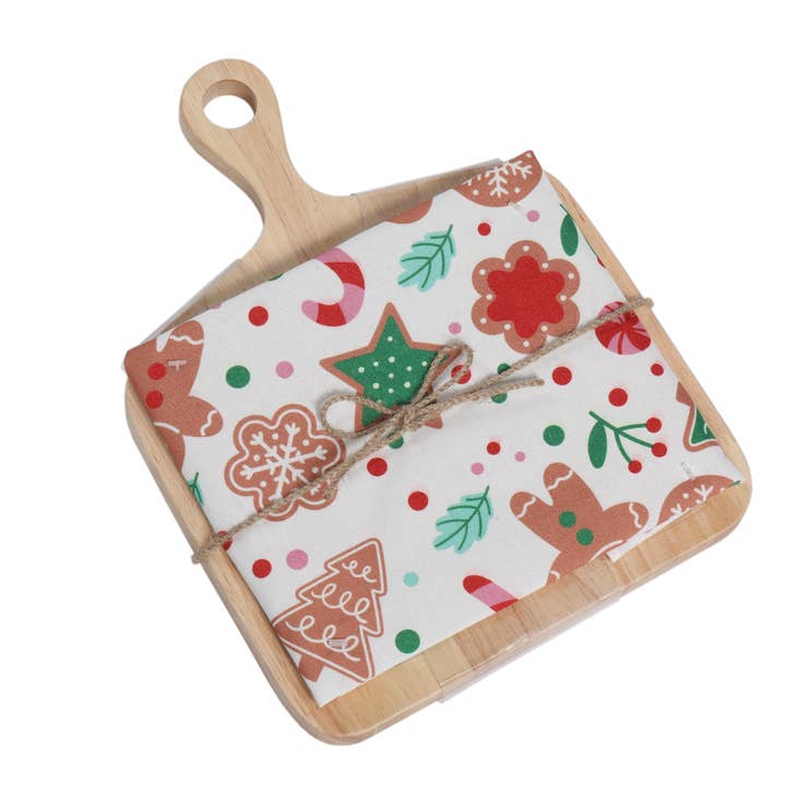 Towel& Wood Server for wholesale by Vatican Homes