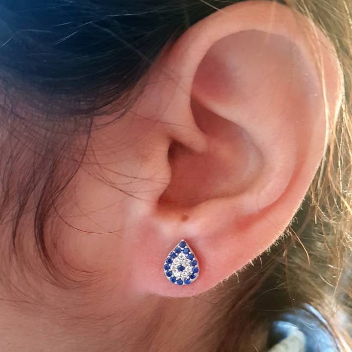 925 Sterling Silver örhänge - droppe form Tiny Classic för wholesale av MYSTIC JEWELS