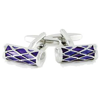 Manschettenknöpfe, lila, rautenförmig für den Großhandel von THE MUSIC GIFTS COMPANY