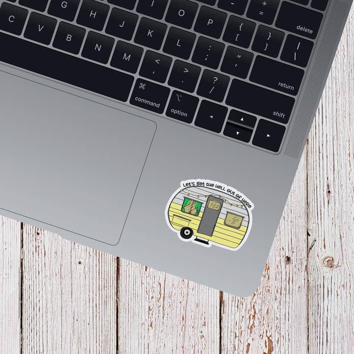 Greetings from Bergen Place - Wholesale Sticker - Let's Get the Hell Out of Here Sticker5