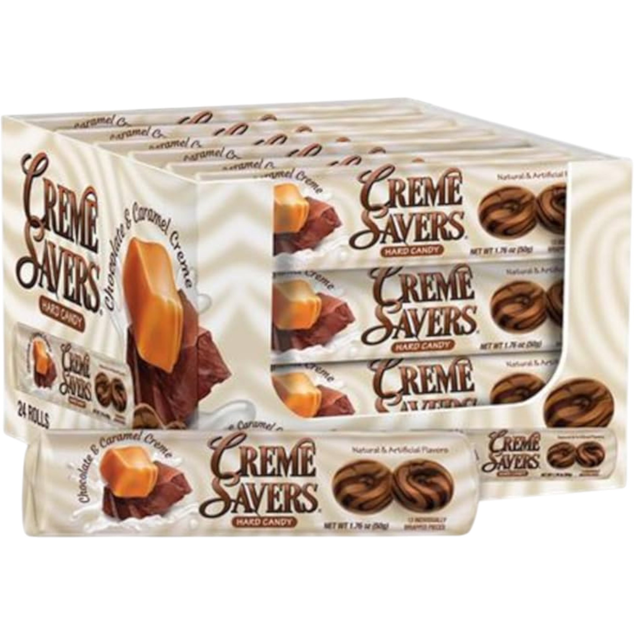 Cow Crack Wholesale - Vente Friandises enrobées de chocolat - Crème Savers Chocolat & Caramel Crème0