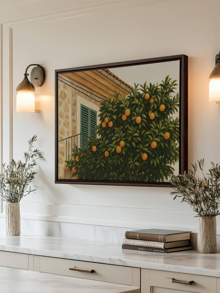 ÉTÉ EN PROVENCE, , canvas wall art print for wholesale by Oleka Canvas