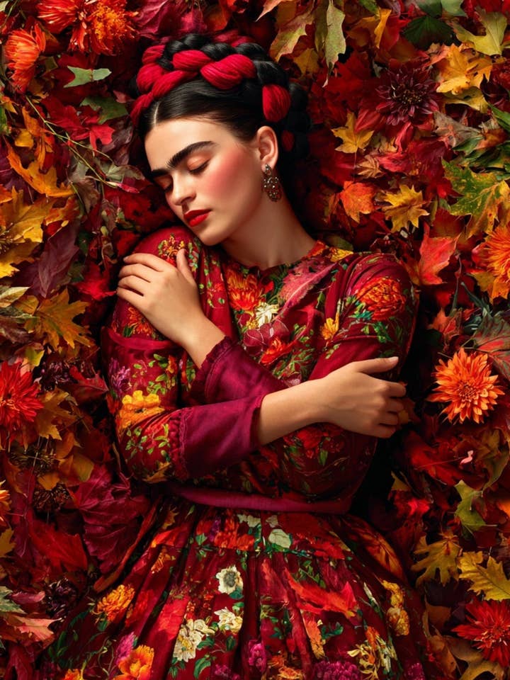 Frida Kahlo: Autumn Rest | Card Fripperies for wholesale by Fripperies