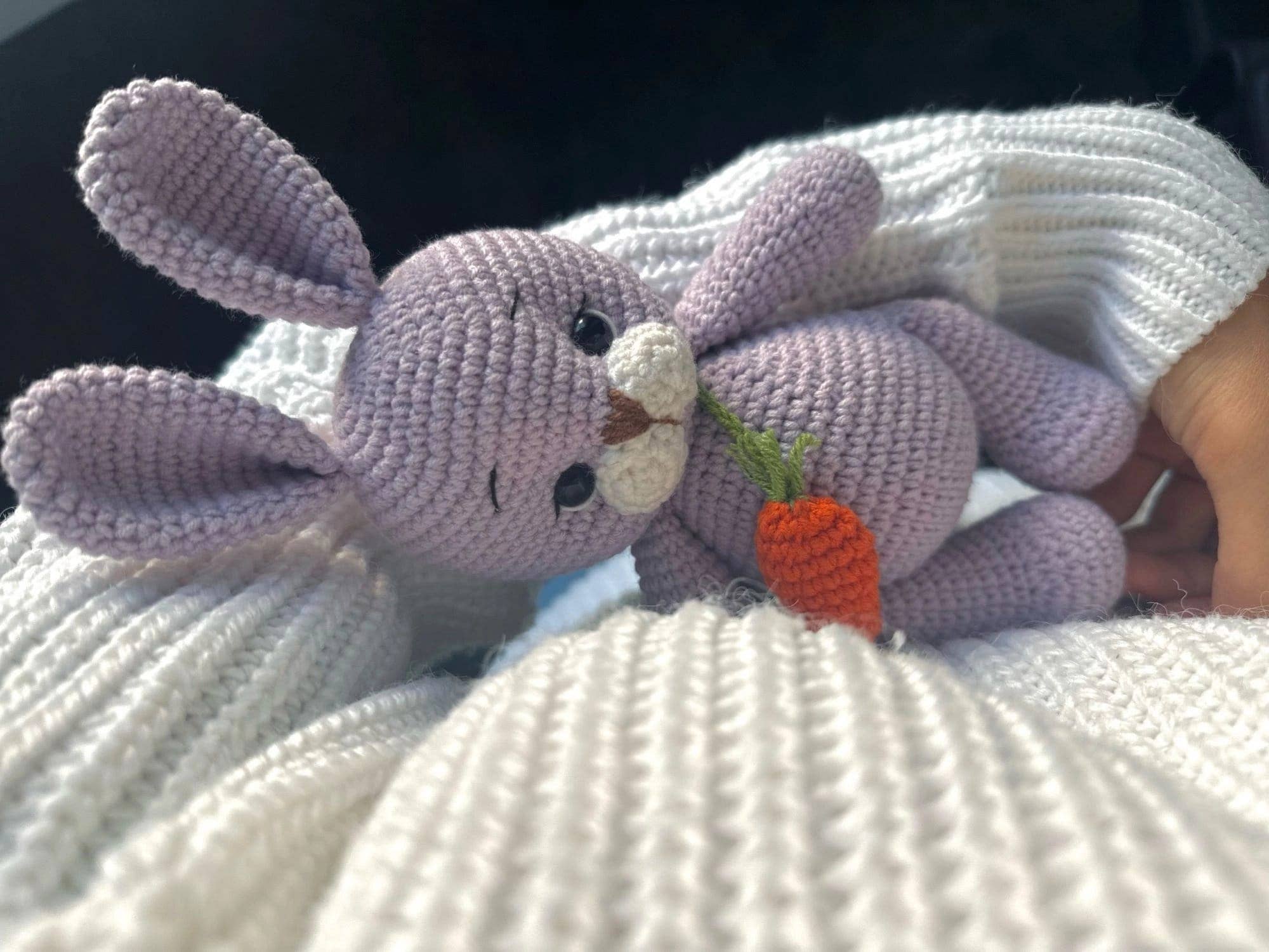 Anh2 LTD – wholesale Stuffed/plush toy – Kids & baby – Crochet Easter Bunny & Carrot Plushie, Cute Plush Animal Toy4