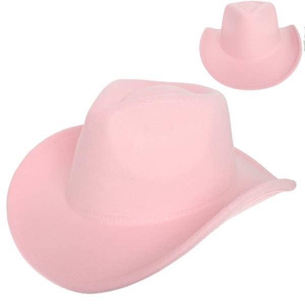 anbfashion - Vente Chapeau de cowboy – femme - CHAPEAU DE COWBOY À LARGE BORD EN FEUTRE OCCIDENTAL À LA MODE HTF29050