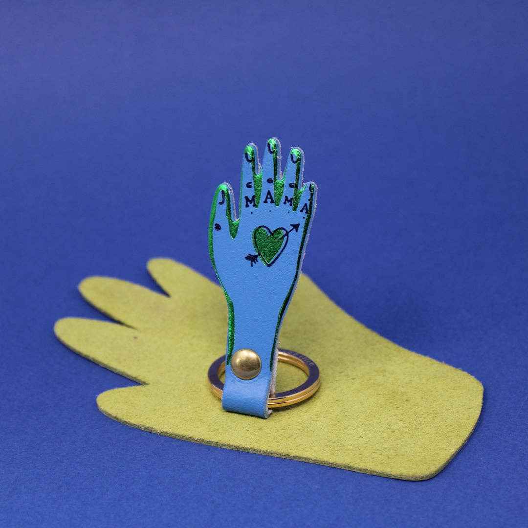 Ark Colour Design - Vente Porte-clés – femme - Porte-clés Mama en cuir véritable0