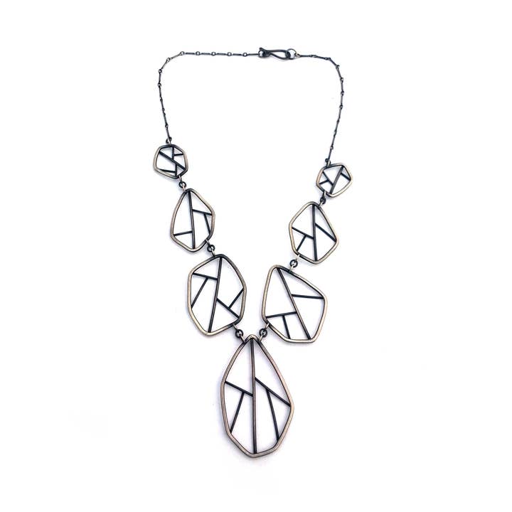 Large Fractured Statement Necklace for wholesale by Erin Austin Design