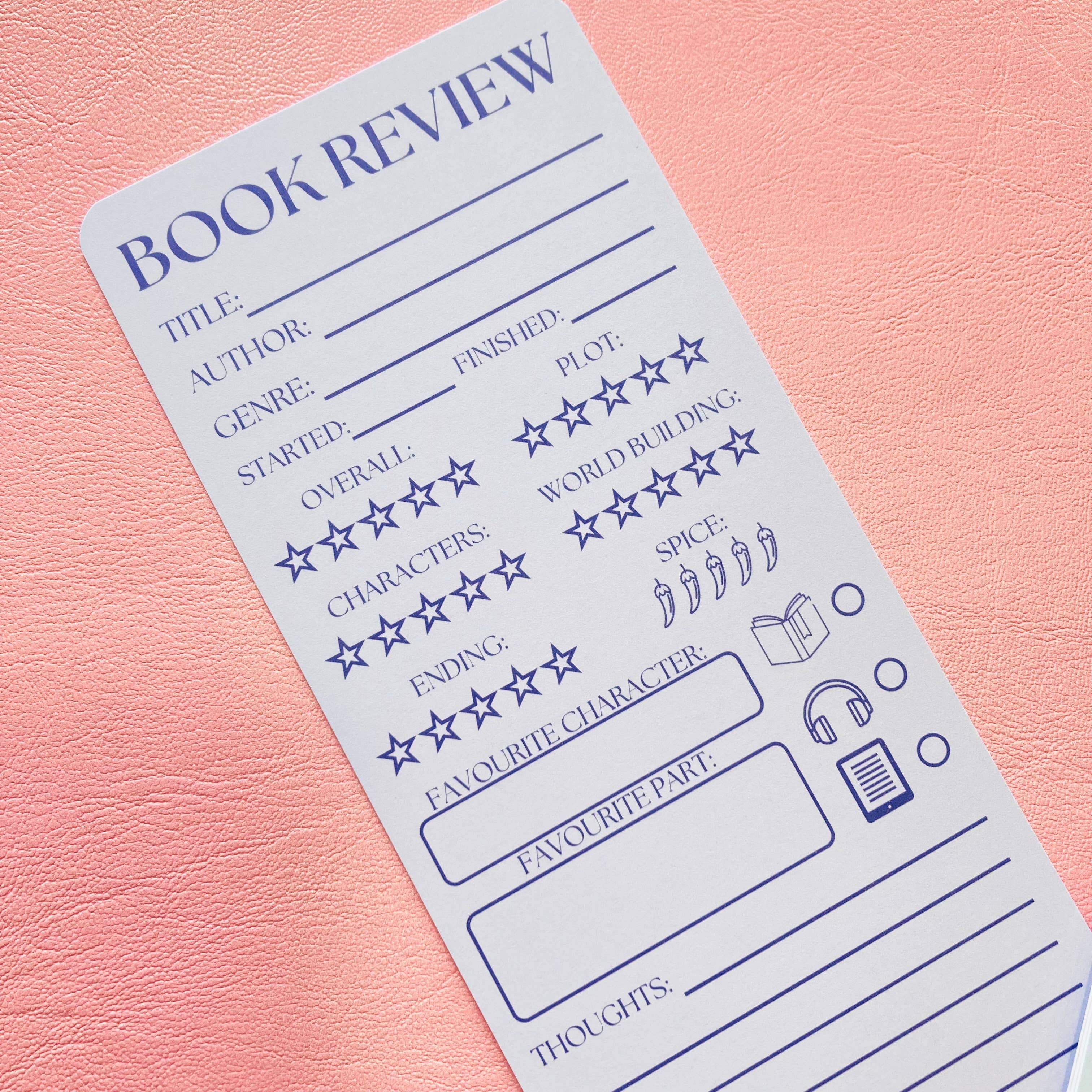 Chapter & Ink – wholesale Bookmark – Book Review Bookmark1