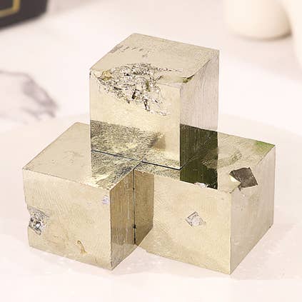 Natural Pyrite Crystal Cube from Spain for wholesale by Natures Artifacts Inc