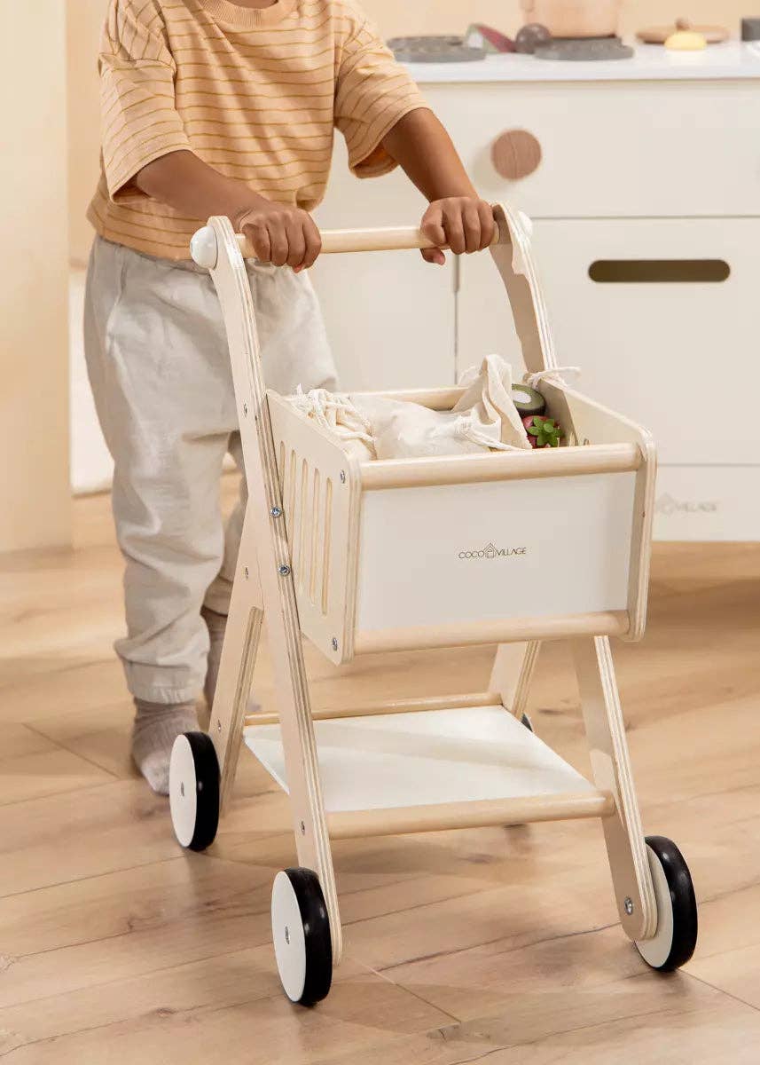 Coco Village - Wholesale Wood Toy - Kids - Wooden Shopping Cart11