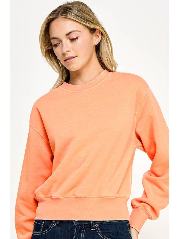 Vanilla Monkey - Wholesale Sweatshirt - Women's - Basic Burnout Fleece Sweatshirt