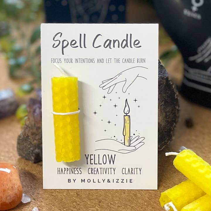 by Molly&Izzie - Wholesale Pillar Candle - Spell Candle - Yellow1