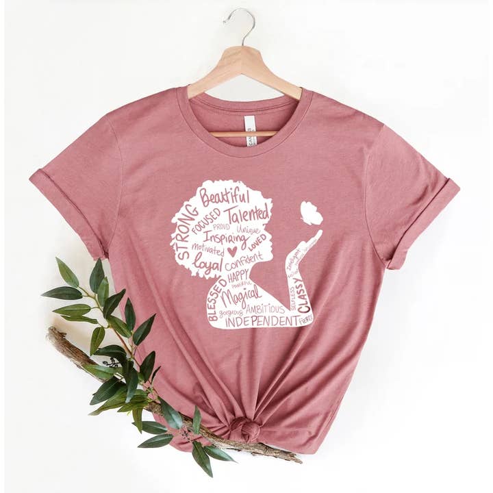 She Is Beautiful T-Shirt, She Is Strong Shirt for wholesale by VibeClothing
