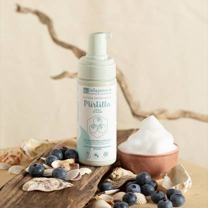 La Saponaria - Wholesale Body Wash/Shower Gel - Blueberry Cleansing Mousse (150 ml)1