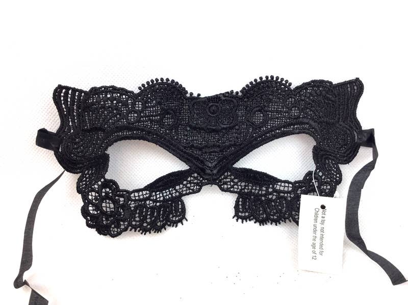 KBW Global Corp. - Wholesale Costume - Unisex - Black Masquerade Lace Mask0