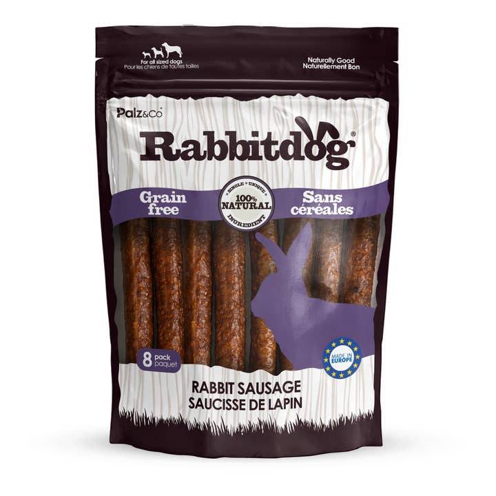 Rabbitdog Rabbit Sausage Dog Treats for wholesale by Palz&Co