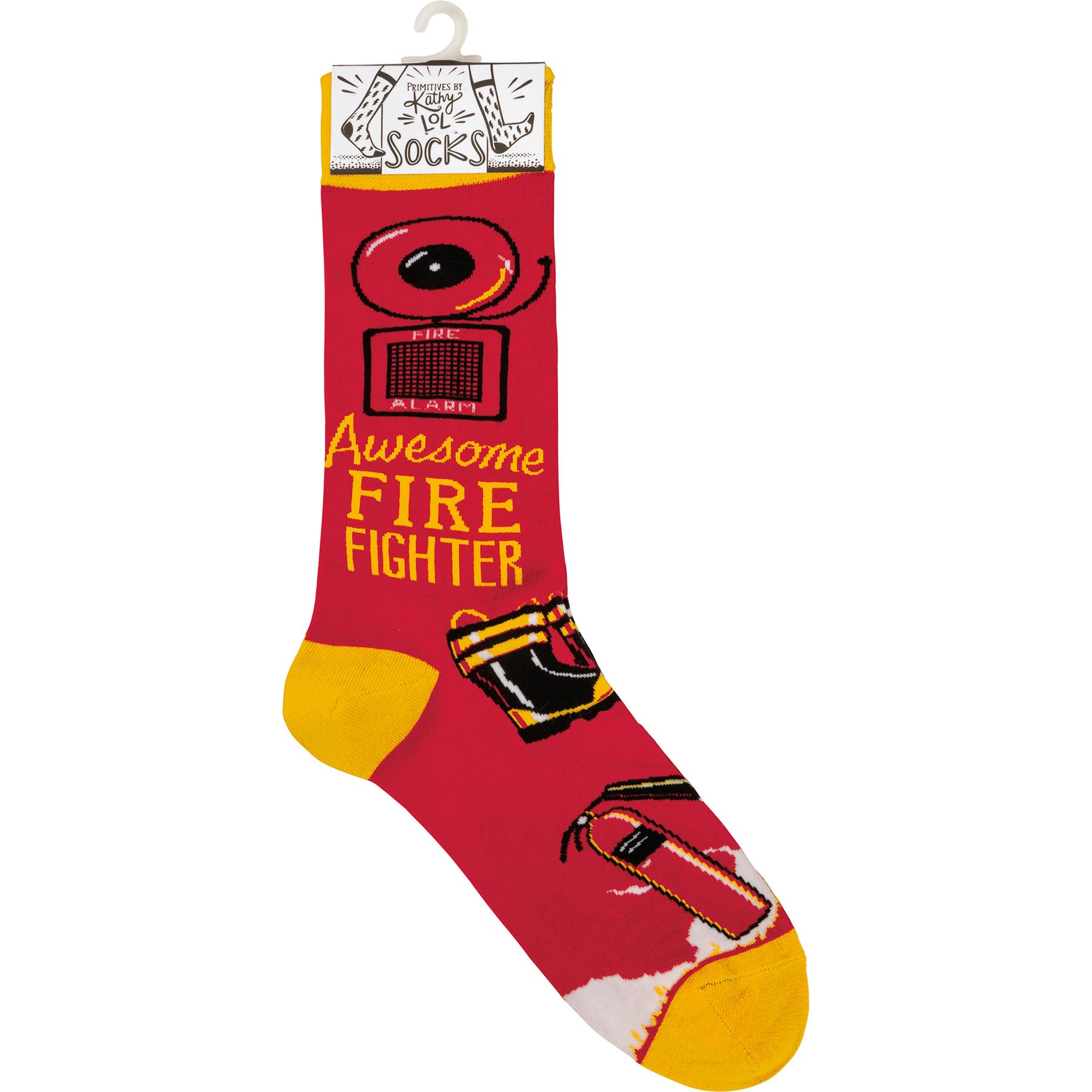 Primitives by Kathy - Wholesale Socks - Unisex - Awesome Fire Fighter Socks3