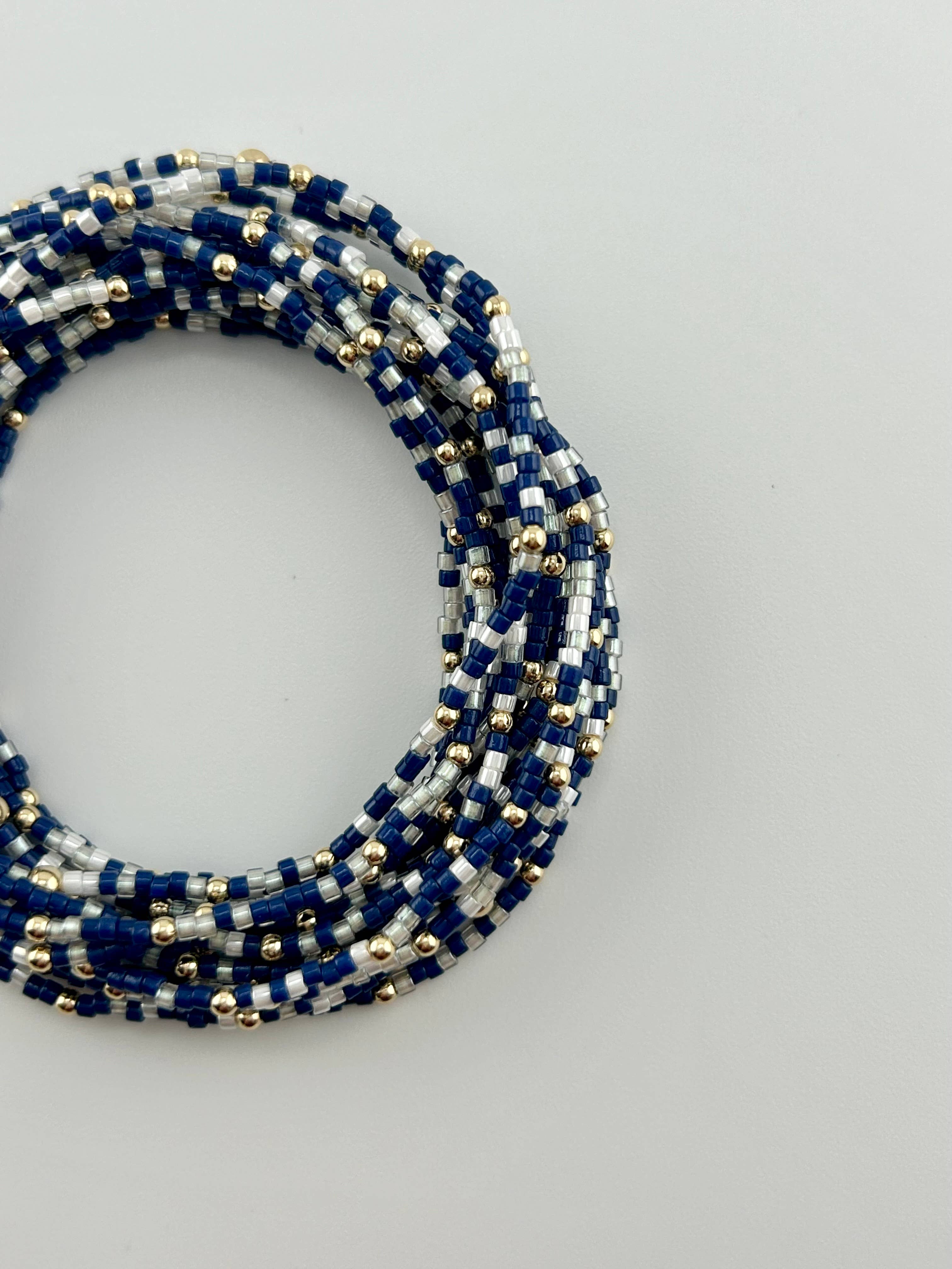 Back Bay Bead Company - Wholesale Beaded Bracelet - Game Day Bracelets Seed Bead Gold Filled Stretch Bracelets 19