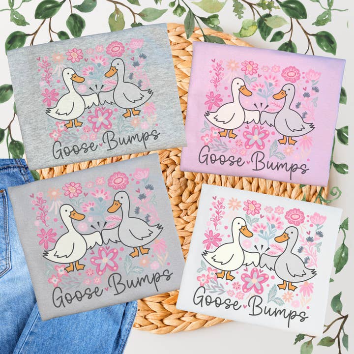 Goose Bumps Graphic T-shirt for wholesale by Duck Creations Wholesale