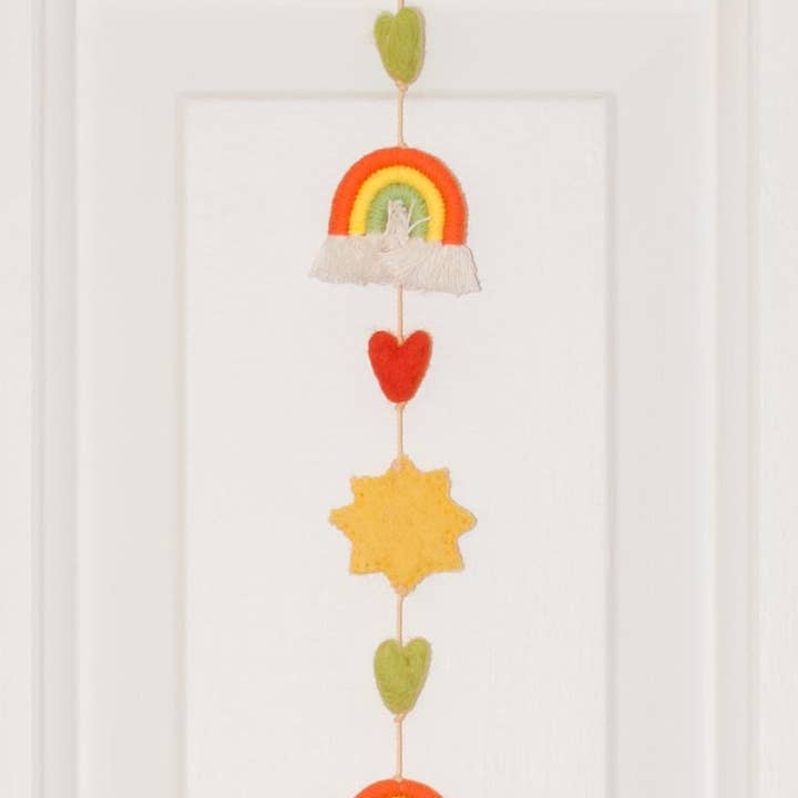 Sunshine and Rainbows Heart String for wholesale by bandana love