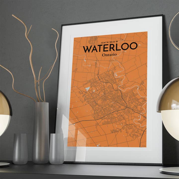 OurPoster.com - Wholesale Poster - Waterloo City Map Poster42