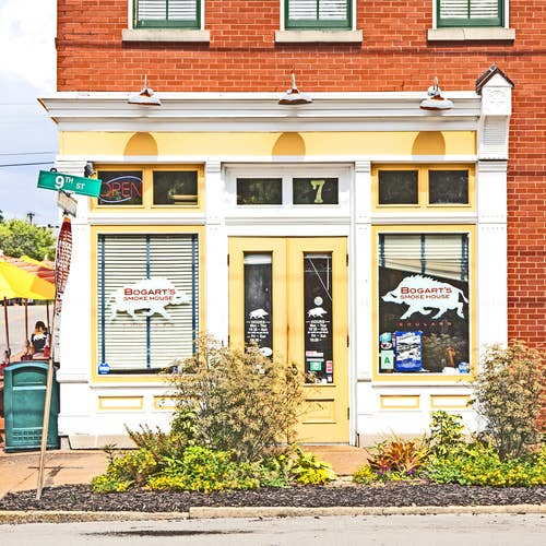 Bogarts Smokehouse Coaster for wholesale by South Austin Gallery