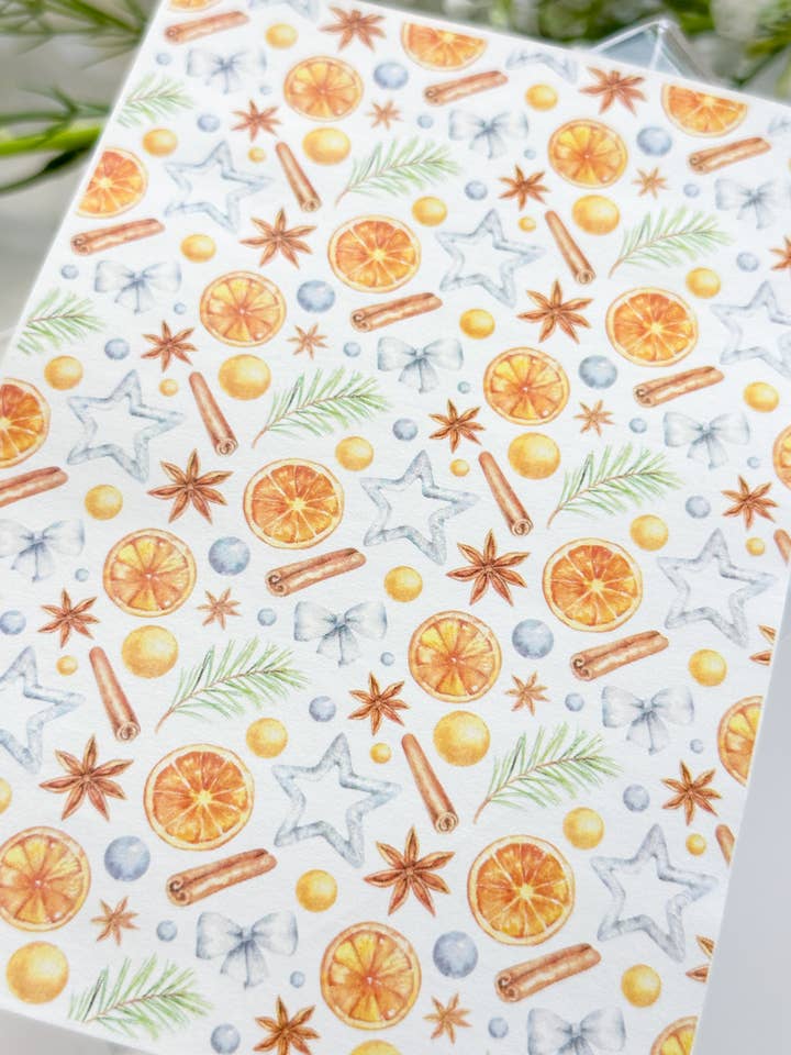 Papel de Transferencia 413 Naranjas Secas #2 | Imagen de Transferencia de Agua para venta al por mayor de Tera Clay