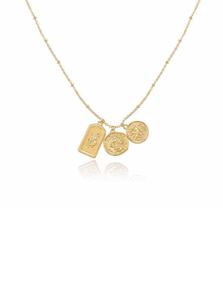 Coin Charms Talisman Necklace for wholesale by Ettika