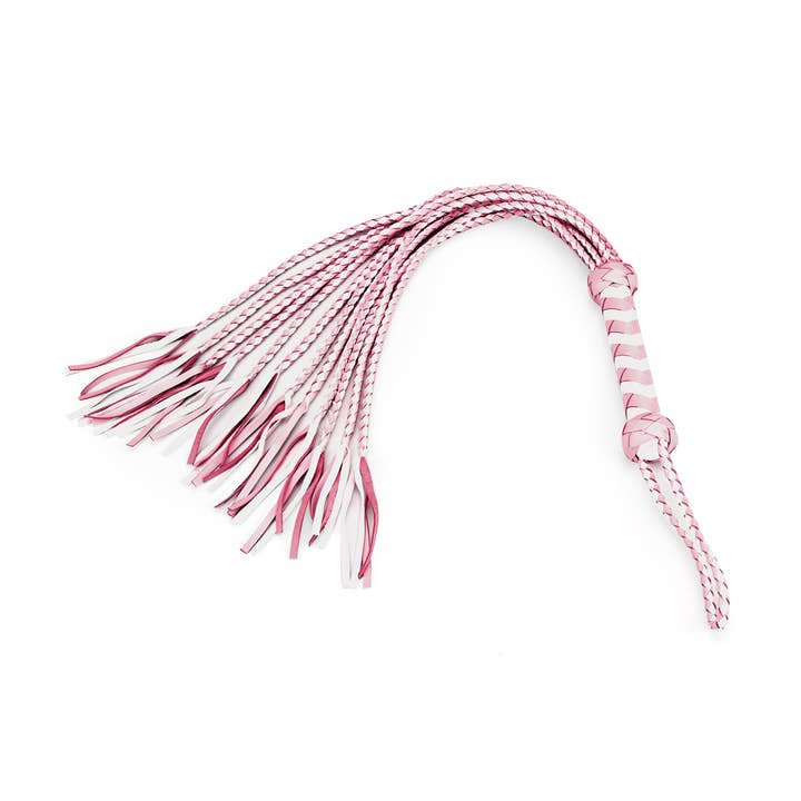 Liebe Seele - Wholesale Sex Toy - White & Pink Fairy Leather Flogger Whip1