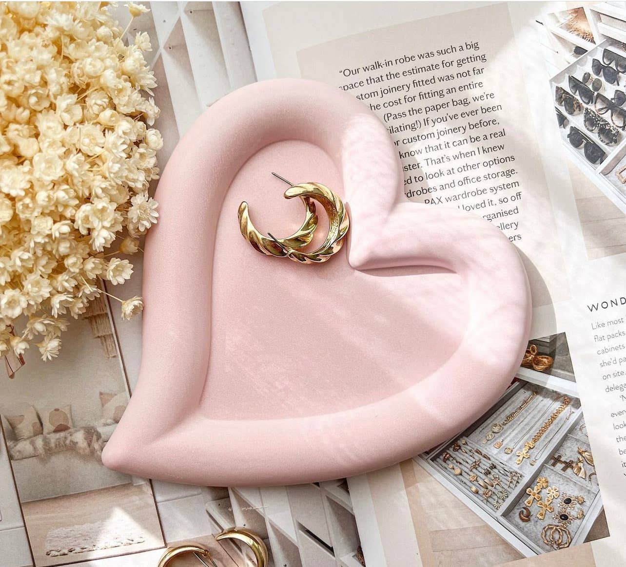 My Milky Candle – wholesale Jewellery dish – Love heart tray colors to choose from2