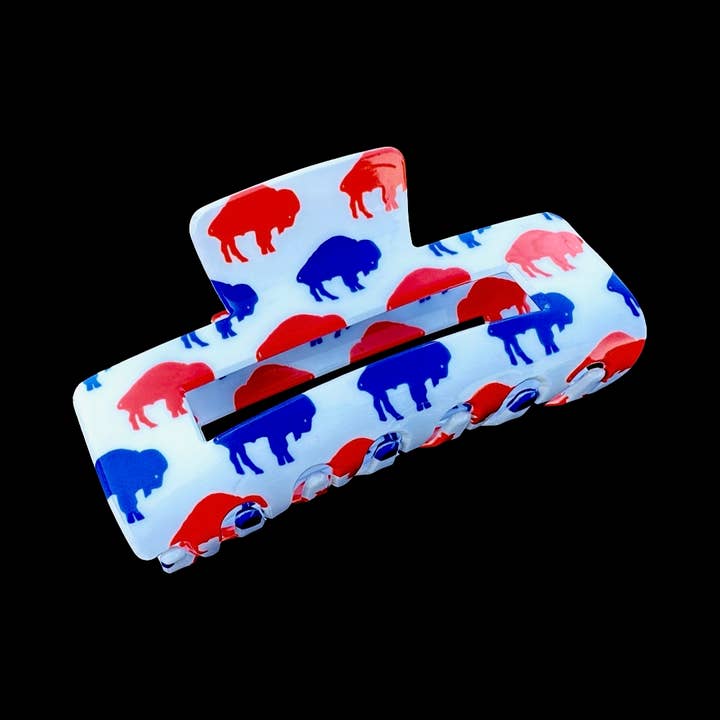 Two Little Acorns Designs – Clips para cabelo - Mulher por atacado – Clip Hair Clip Búfalo2