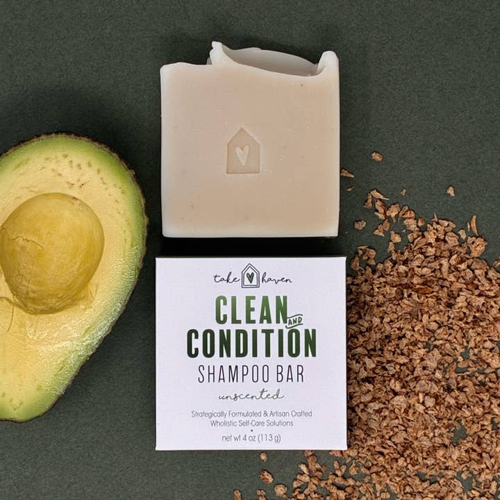 Herbal Shampoo Bar: Clean & Condition - Unscented 4.0 oz for wholesale by Take Haven
