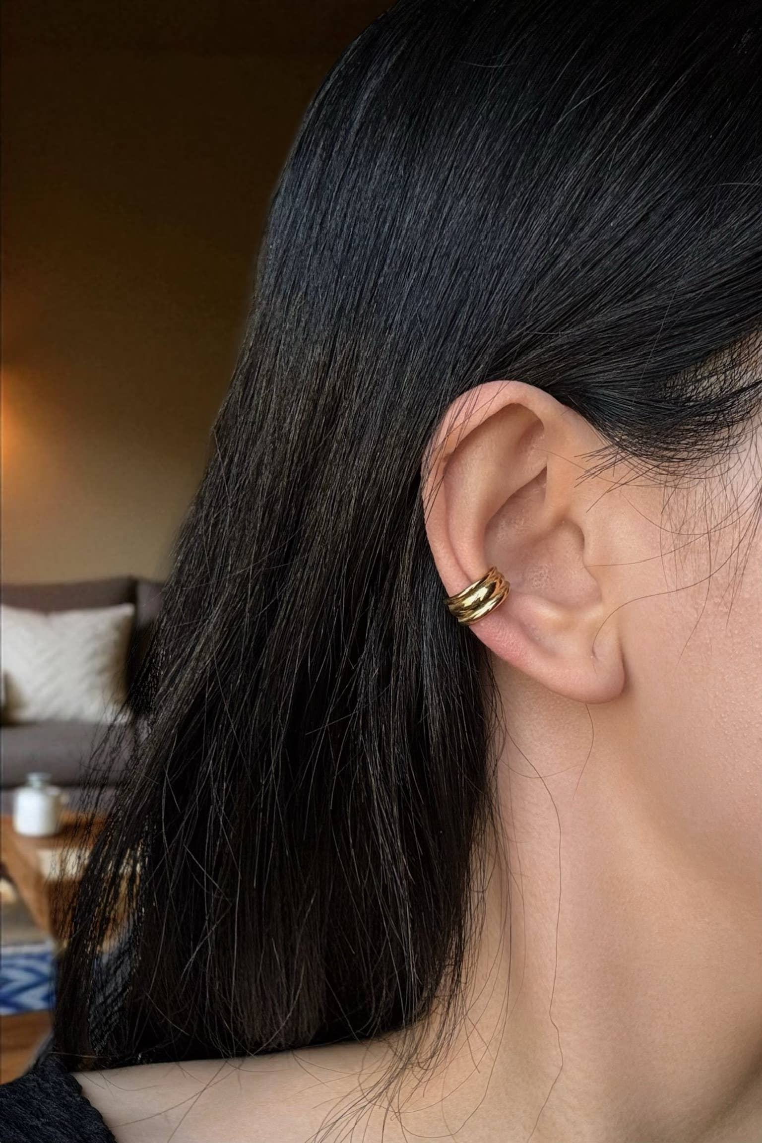 Gold Stainless steel earrings 124CA46 for wholesale on Faire0