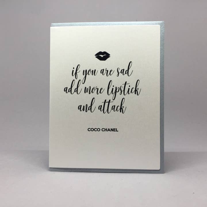 Big Wheel Press - Wholesale Encouragement Card - Lipstick