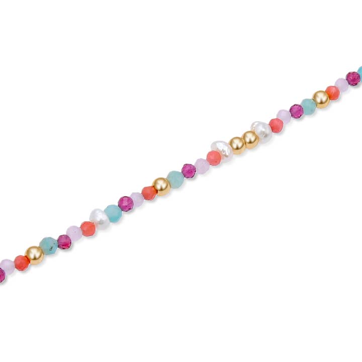 Luxenter – Großhandel Halsband/Collier – 925er Sterlingsilber Halskette mit orangefarbenem hydrothermalem Quarz, vergoldet mit 18K Gelbgold - Asvorg2