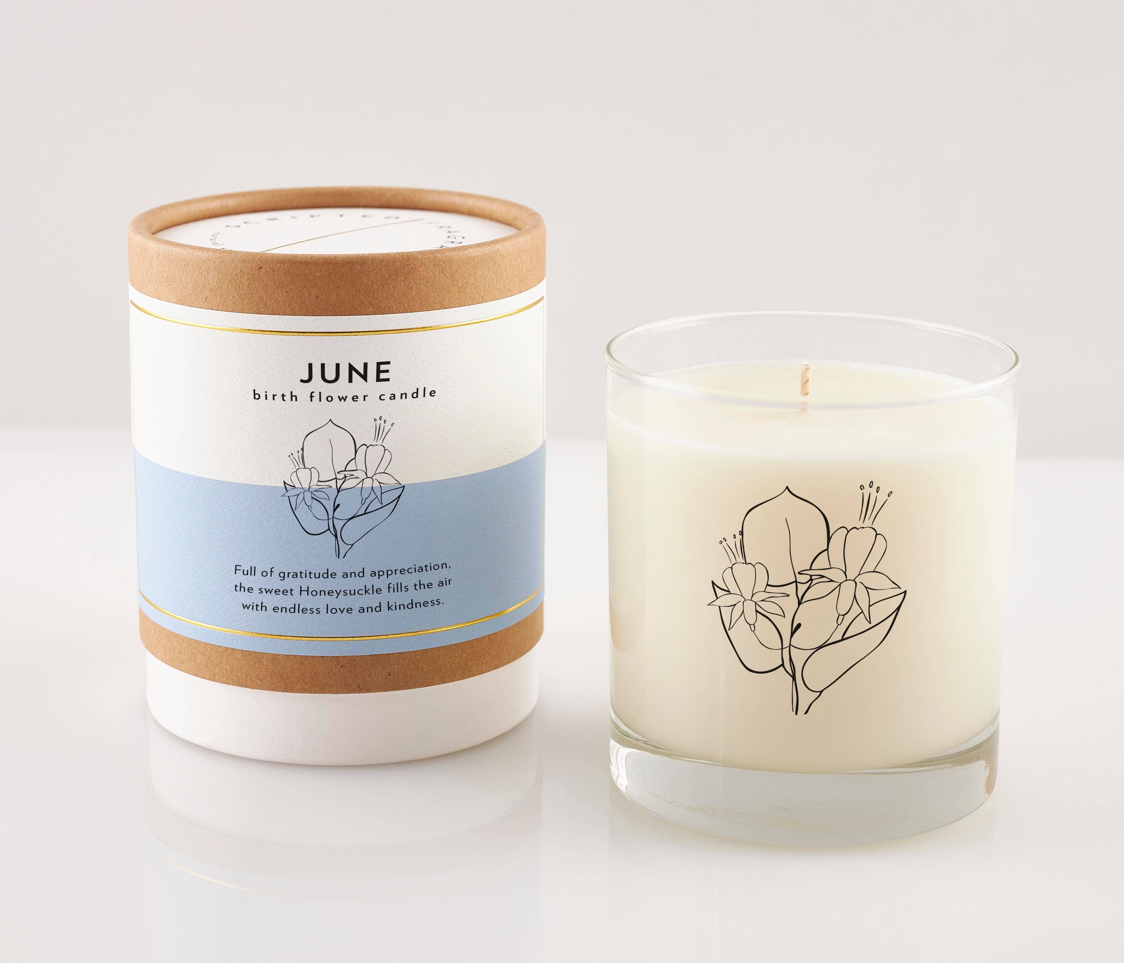 Scripted Fragrance - Wholesale Jar/Filled Candle - June Birth Flower Soy Candle0