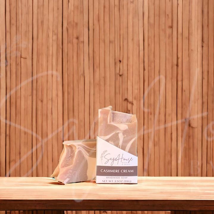 Cashmere Cream Soap for wholesale by SageHouse Bath & Body