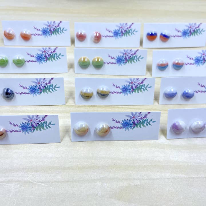 Color Block Studs Pack for wholesale by Only Once Originals