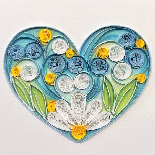 Small Quilled Card 1012 for wholesale by Amaranta Designs