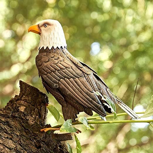 The Wine Savant /  Khen Glassware - Wholesale Outdoor Ornament/Decor - American Eagle Metal Garden Bird, Yard Sculpture Art- Large7